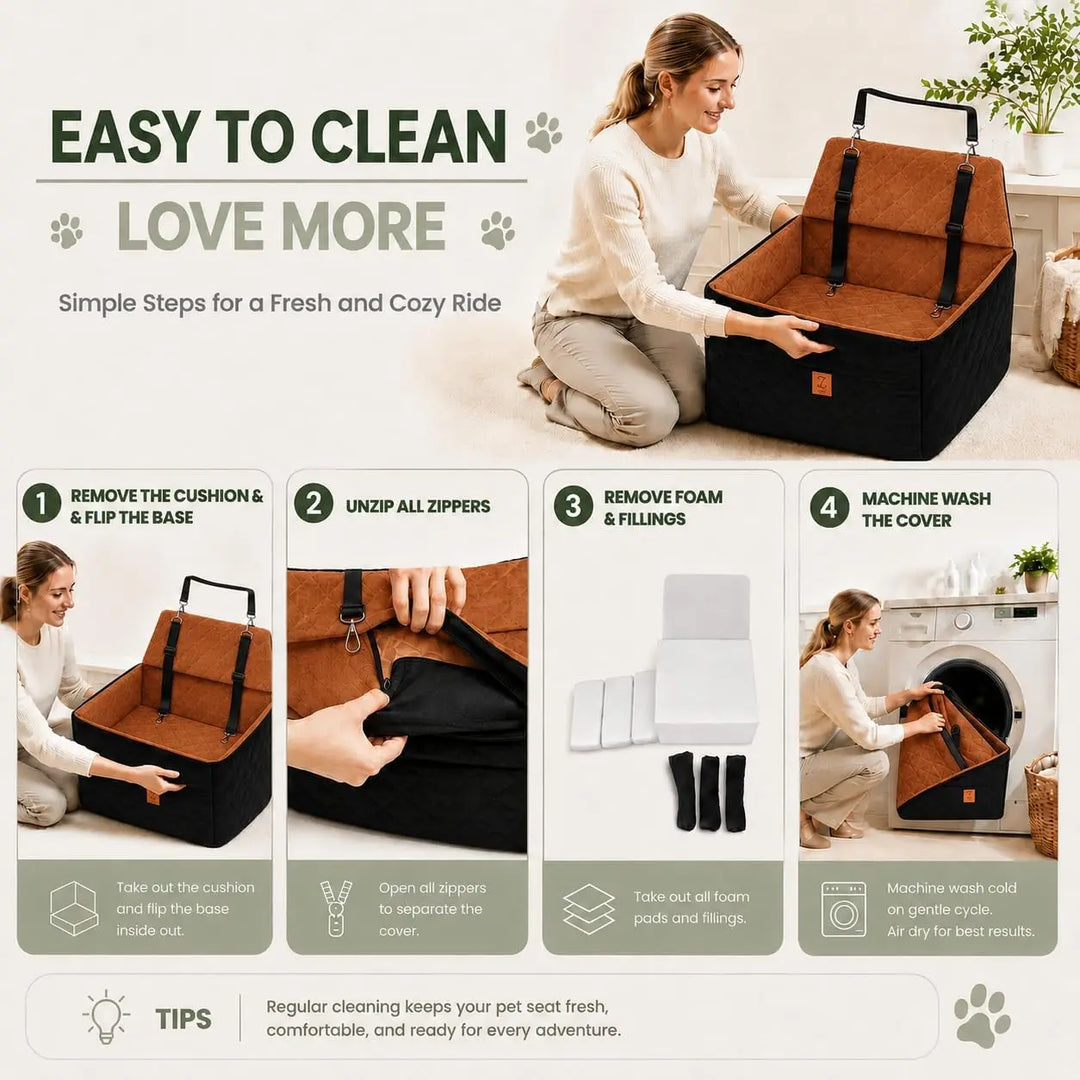 ZVRPET Dog Car Seat Cover for Large Dogs Up to 65 lbs