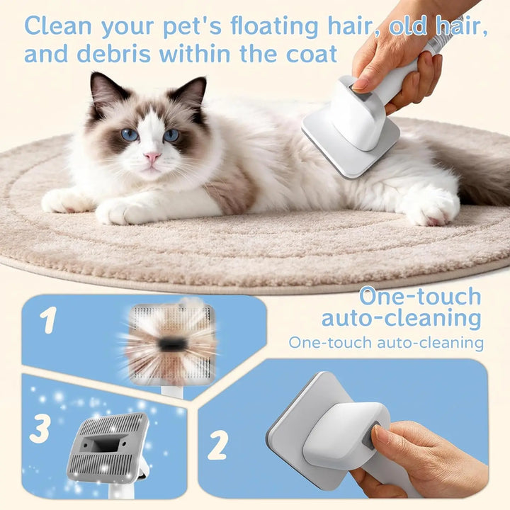 7-in-1 Dog Grooming Vacuum Kit with Clippers and Trimmer