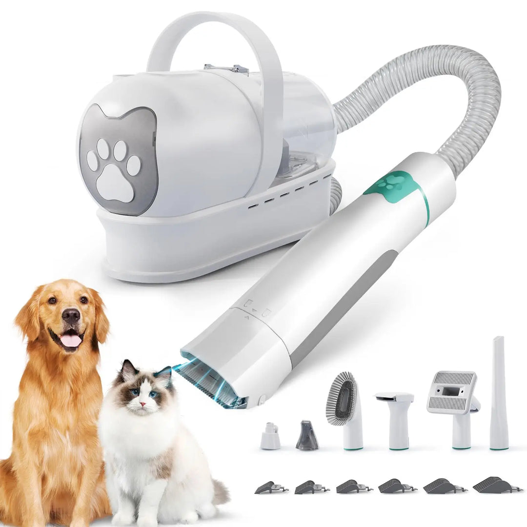 7-in-1 Dog Grooming Vacuum Kit with Clippers and Trimmer