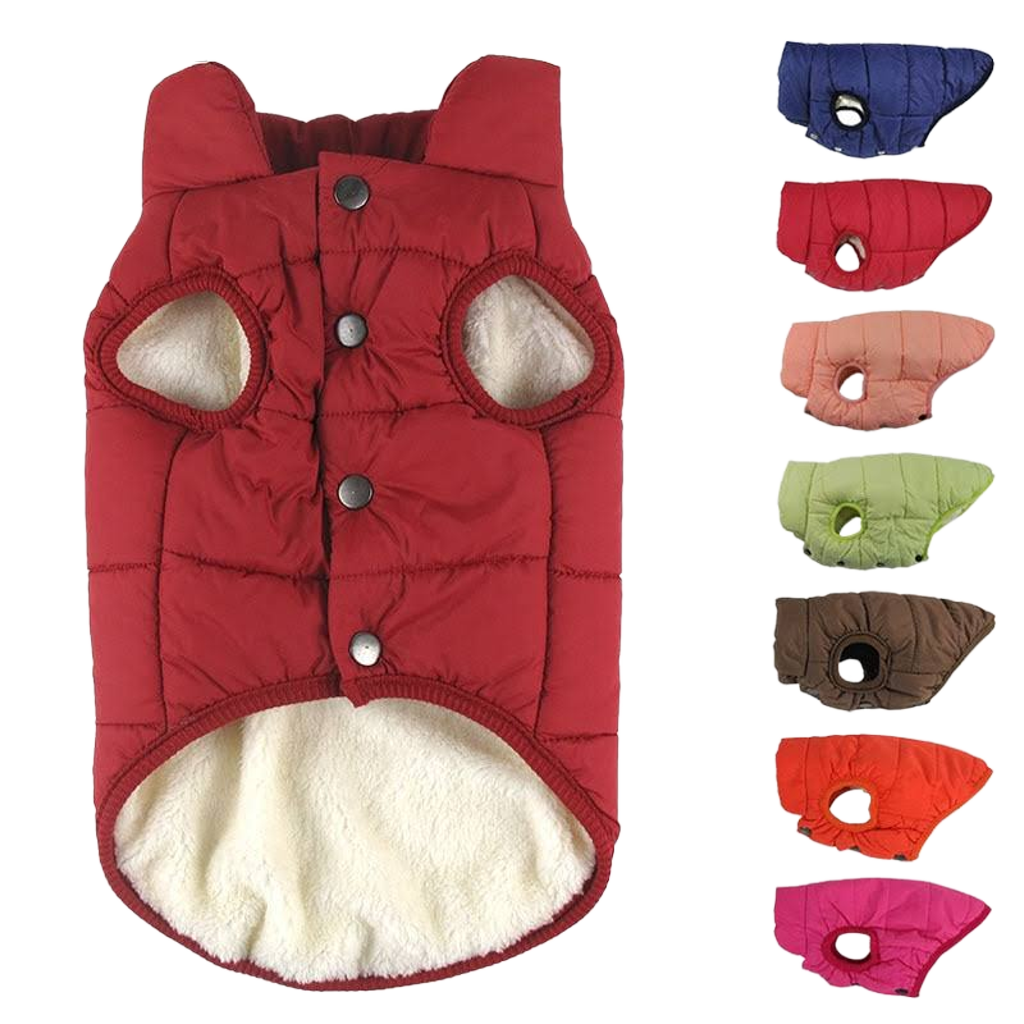 Cozy Winter Dog Coat – Warm & Stylish- Cotton Fleece