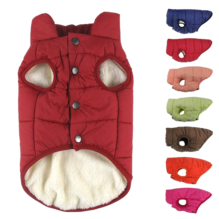 Cozy Winter Dog Coat – Warm & Stylish- Cotton Fleece