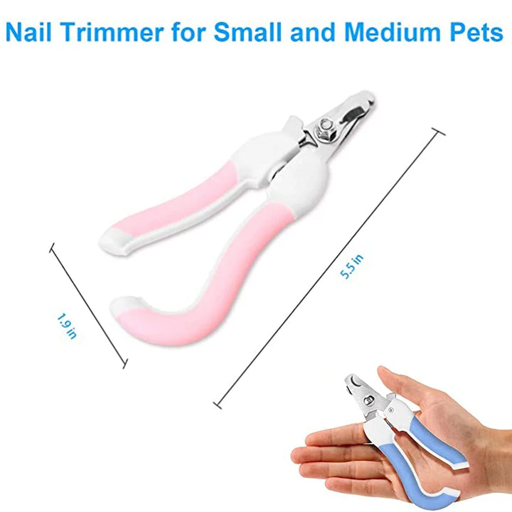 Professional Pet Nail Clipper – Stainless Steel Dog & Cat Trimmer for Easy Grooming
