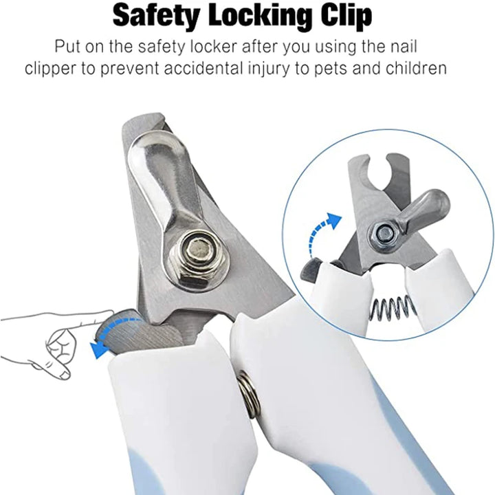 Professional Pet Nail Clipper – Stainless Steel Dog & Cat Trimmer for Easy Grooming