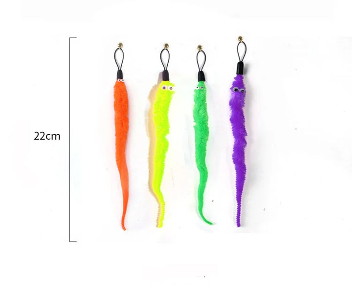 11-Piece Interactive Cat Feather Teaser Wand Toy Set