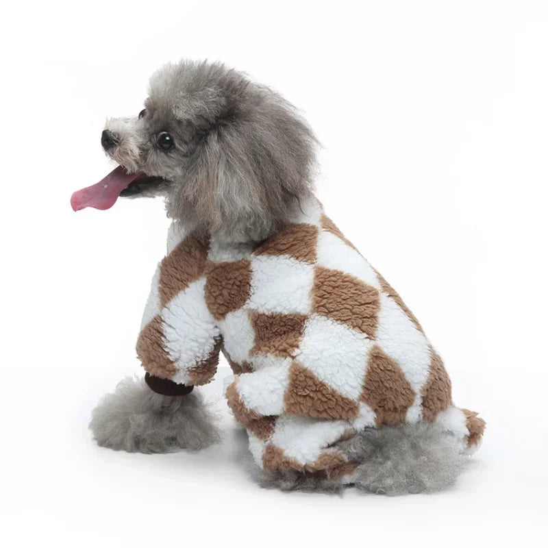 Pet Winter Clothes for Dogs Jumpsuit Pajamas