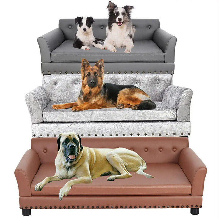 Large-Luxury Sofa Pet Bed – Cushioned & Durable