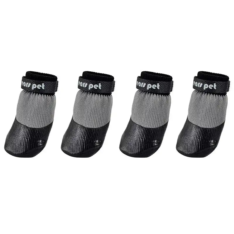 2 Pairs Anti-Slip Waterproof Dog Socks Shoes Outdoor