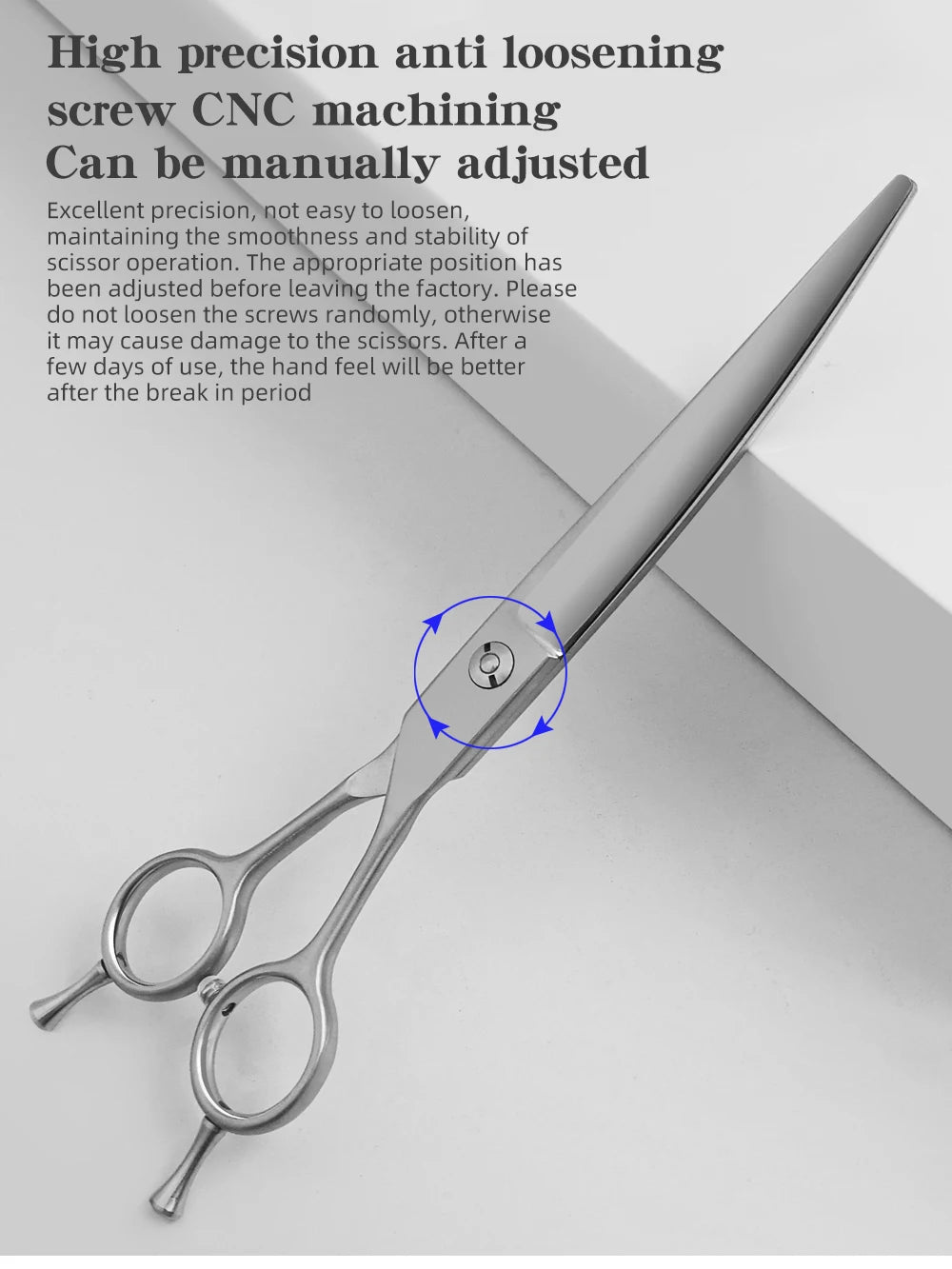 7.25 Inch VG10 Steel Professional Pet Grooming Scissors