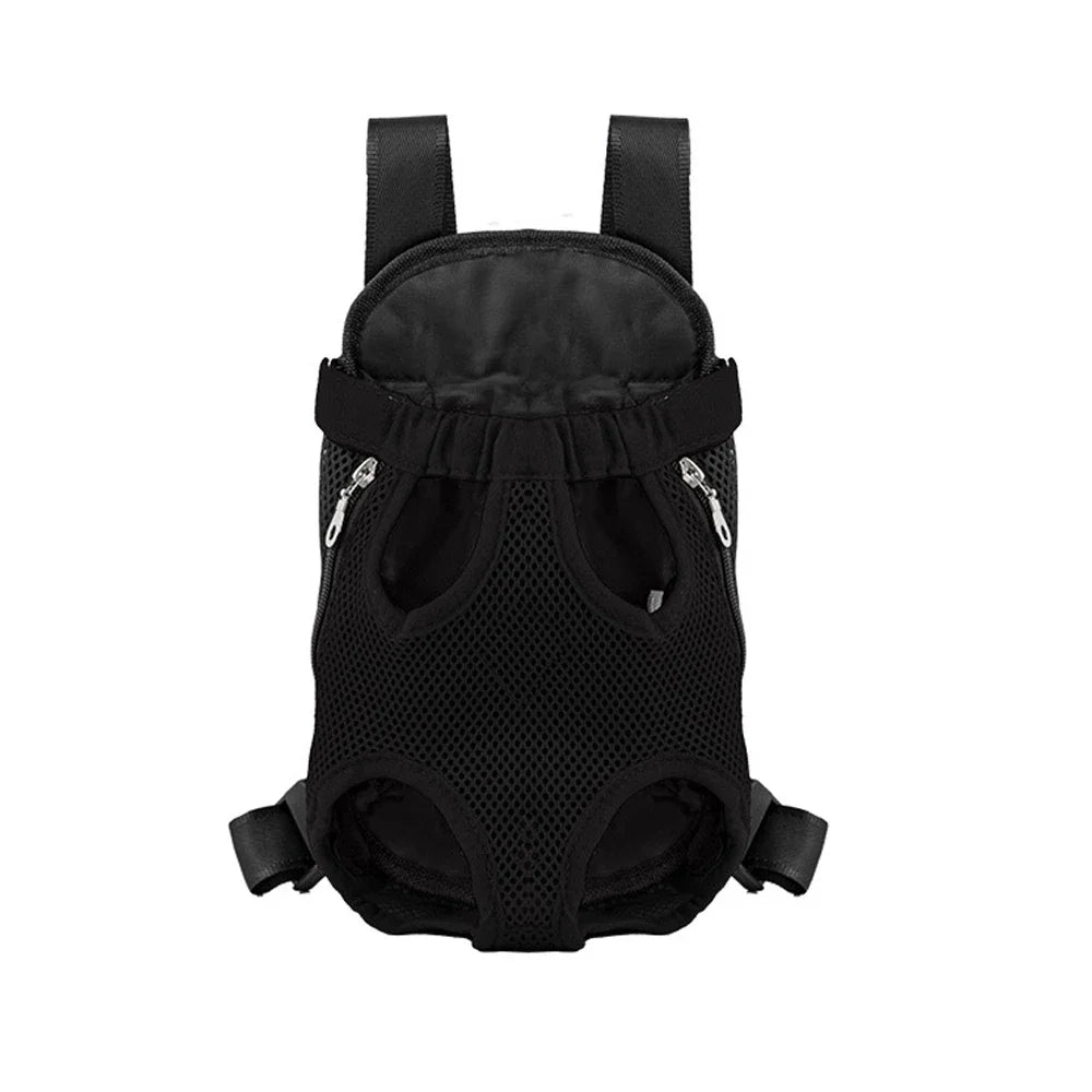 Upgraded Adjustable Cat & Dog Carrier Backpack – Portable Pet Travel Bag for Outdoor Hiking, Camping & Chest Carry