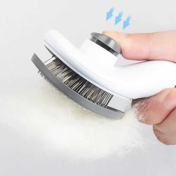 Self-Cleaning Pet Grooming Brush for Dogs and Cats