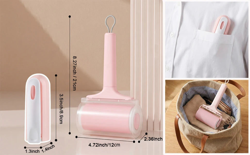 Reusable Washable Lint Roller 2 Pack for Pet Hair
