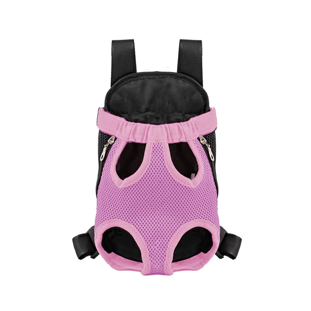 Upgraded Adjustable Cat & Dog Carrier Backpack – Portable Pet Travel Bag for Outdoor Hiking, Camping & Chest Carry