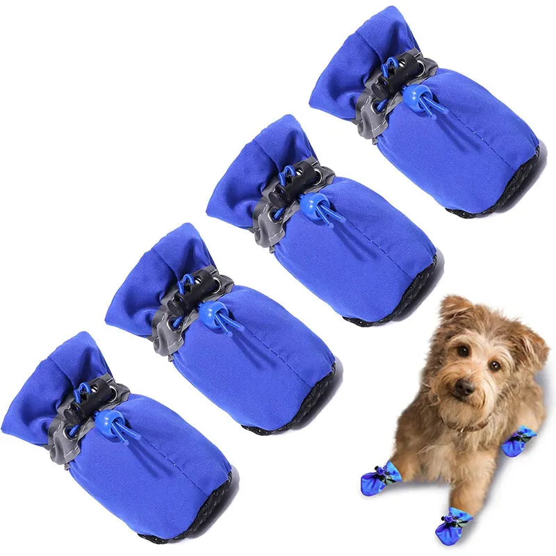 4pcs Waterproof Pet Dog Shoes