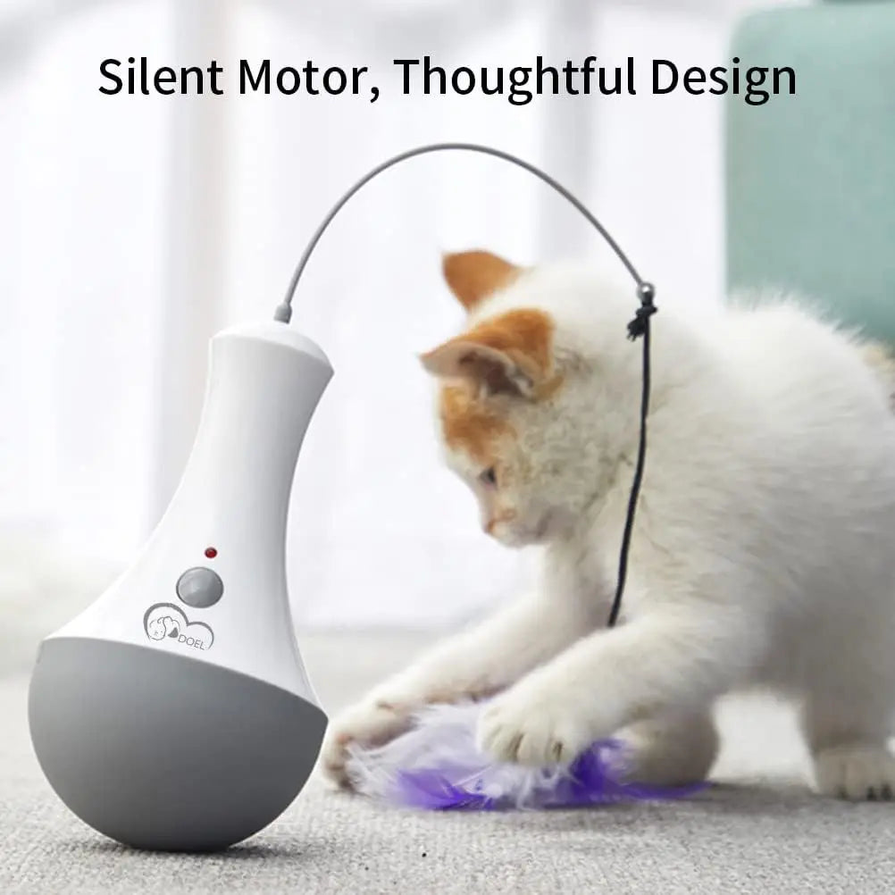 DOEL Automatic Cat Feather Toy with 360° Rotation