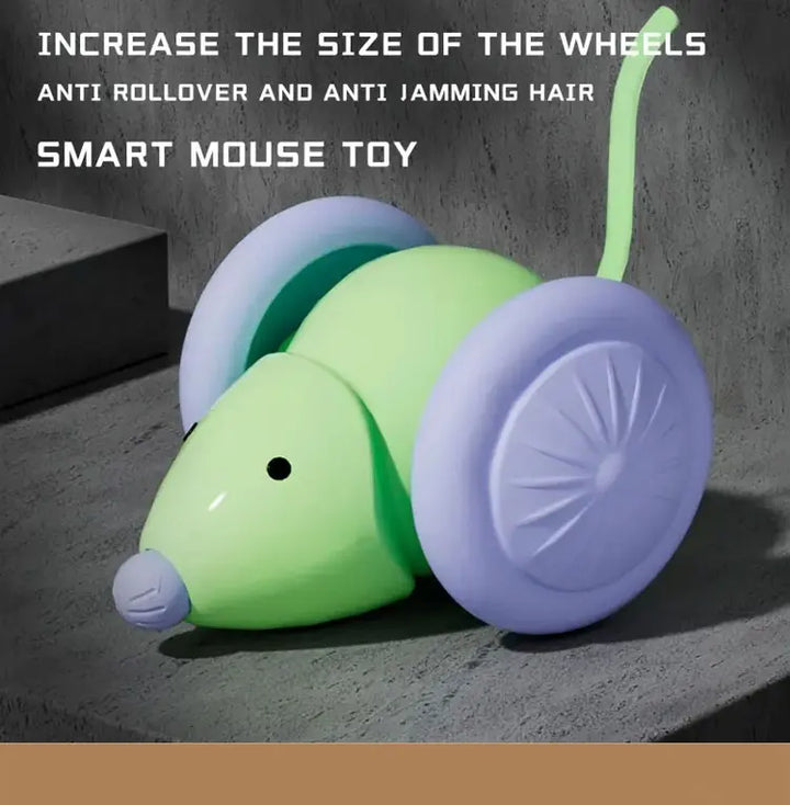 Pet Toys Interactive Cat Toy Electric Mouse Car - Automatic Teaser with Intelligent Obstacle Avoidance Pet Products
