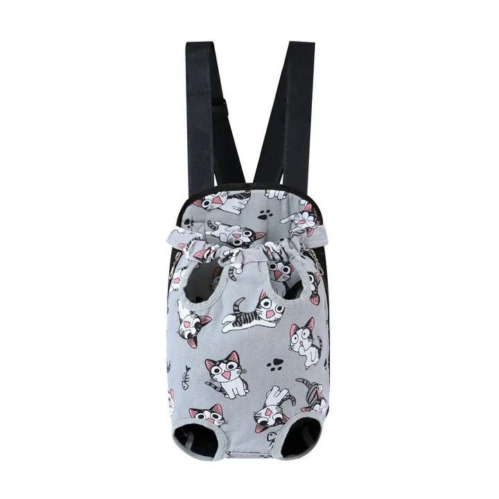 Upgraded Adjustable Cat & Dog Carrier Backpack – Portable Pet Travel Bag for Outdoor Hiking, Camping & Chest Carry
