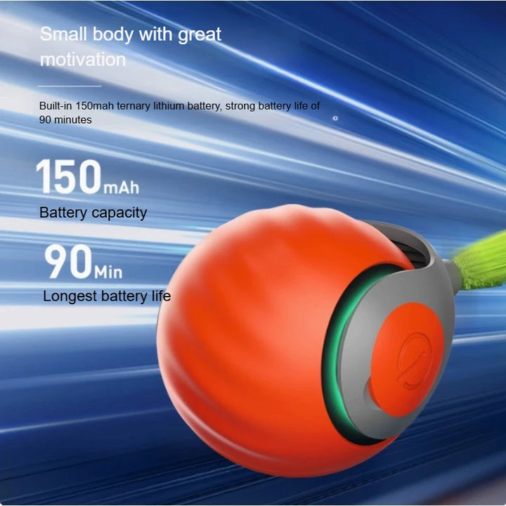 USB Rechargeable Automatic Rolling Ball Cat Toy with Tail