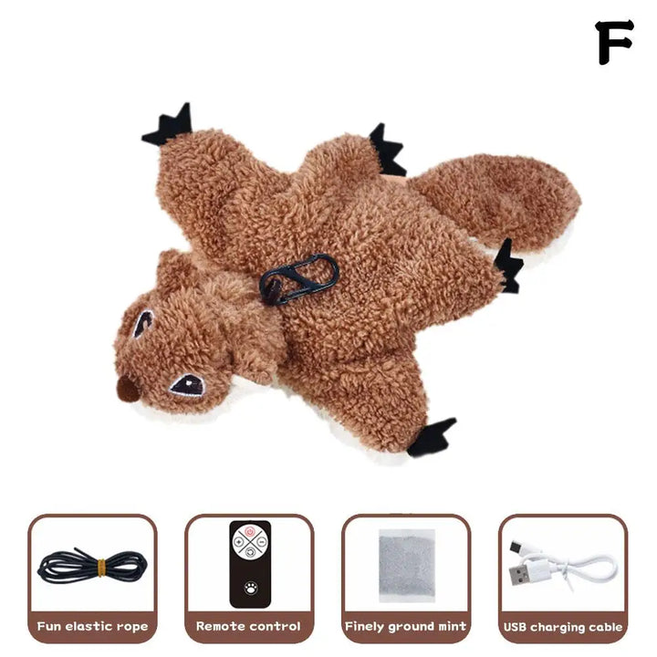 Interactive Flapping Bird Cat Toy with Chirping Sound Sparrow