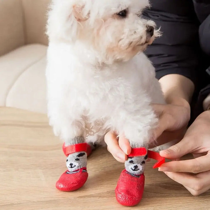 Autumn Winter Pet Dog Shoes Socks