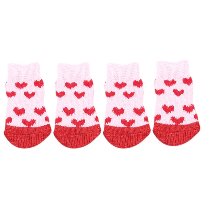 4Pcs Warm Puppy Dog Shoes