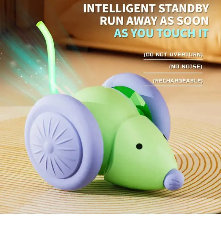 Pet Toys Interactive Cat Toy Electric Mouse Car - Automatic Teaser with Intelligent Obstacle Avoidance Pet Products