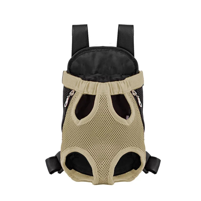 Upgraded Adjustable Cat & Dog Carrier Backpack – Portable Pet Travel Bag for Outdoor Hiking, Camping & Chest Carry