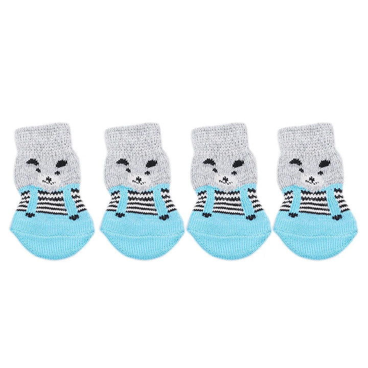 4Pcs Warm Puppy Dog Shoes