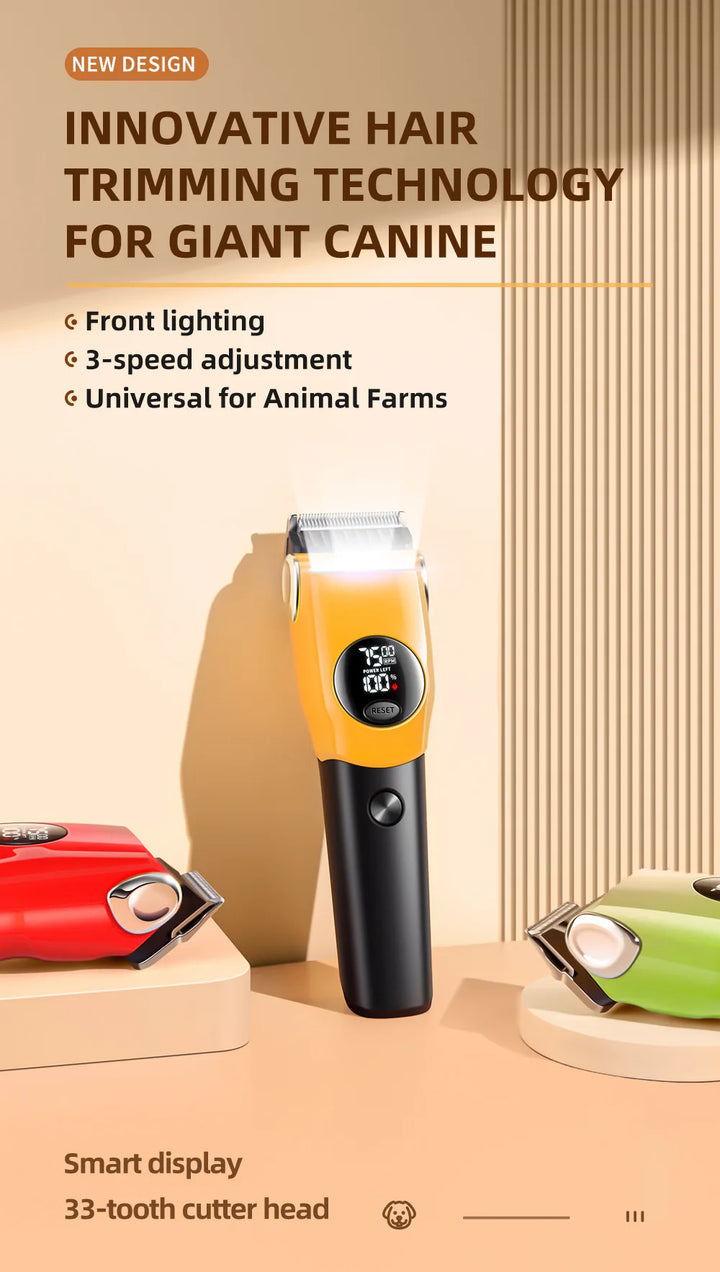 Rechargeable Dog and Cat Hair Clipper with Wide Voltage