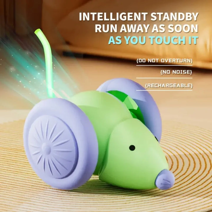 Pet Toys Interactive Cat Toy Electric Mouse Car - Automatic Teaser with Intelligent Obstacle Avoidance Pet Products