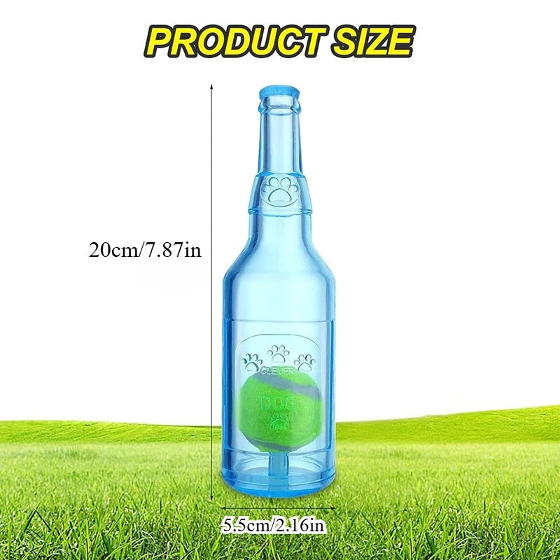 Squeaky Water Bottle Dog Toy for Interactive Chewing