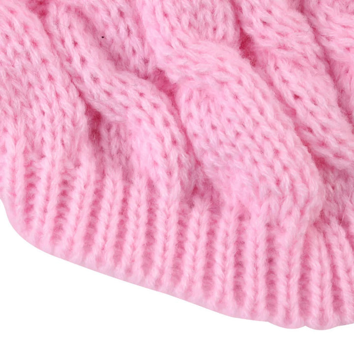Autumn Winter Solid Fried Dough Twists Knitting Warm Comfort Clothing