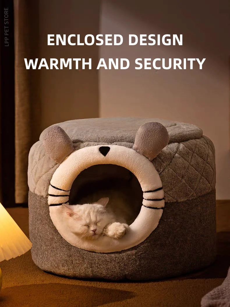 Cozy Pet Cave – Warm With Removable Cushion