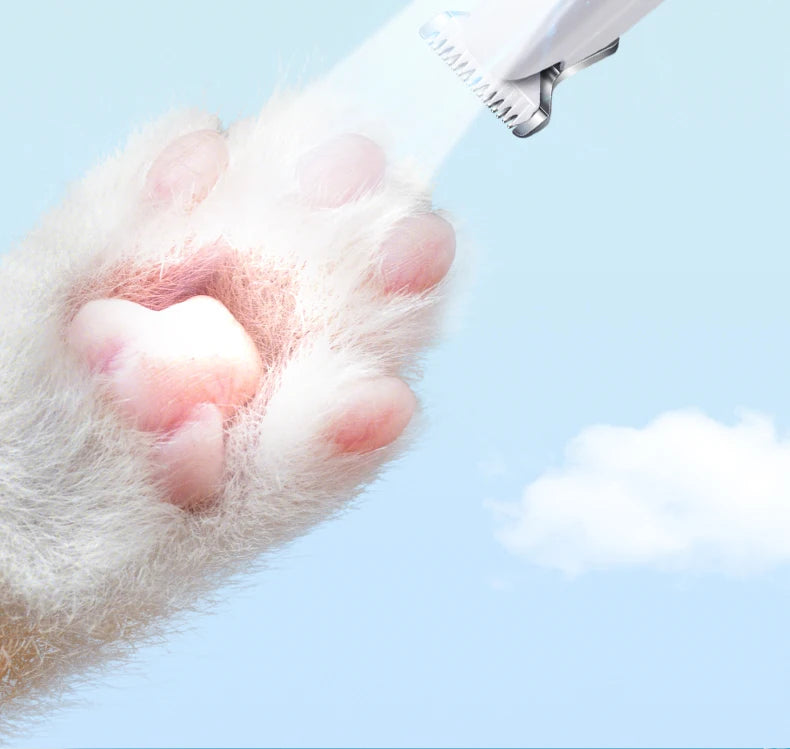 Rechargeable Dog Paw Trimmer with LED Light and Display