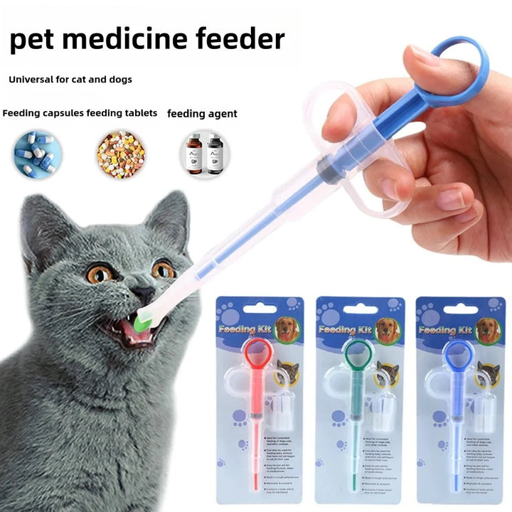 Pet Medicine Dispenser & Pill Syringe – Easy Deworming Feeder & Dropper for Cats & Dogs