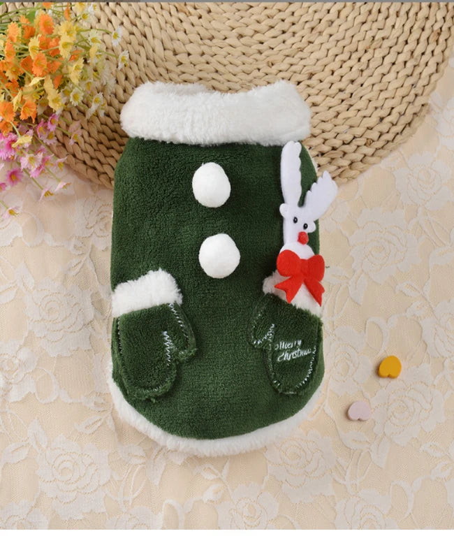 Hand Sewn-Festive-Pet Christmas Outfits