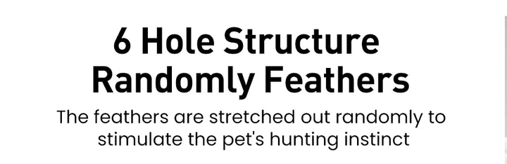 ROJECO 2-in-1 Interactive Cat Feather Ball Toy Set