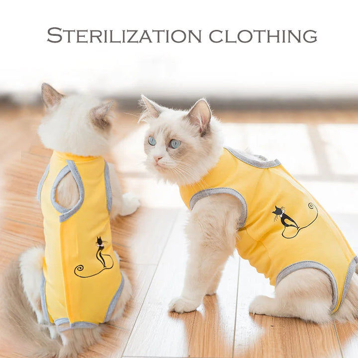 Breathable Pet Recovery Suit – Anti-Lick Surgery Clothes for Dogs & Cats, Protective Vest for Small Pets