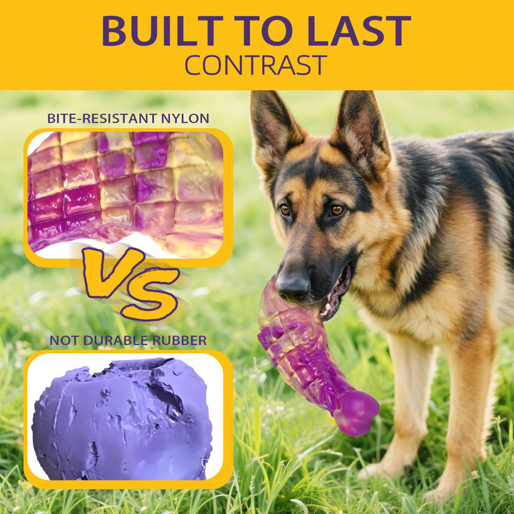 Beef Flavor Dog Chew Toy Lobster and Rabbit Shapes