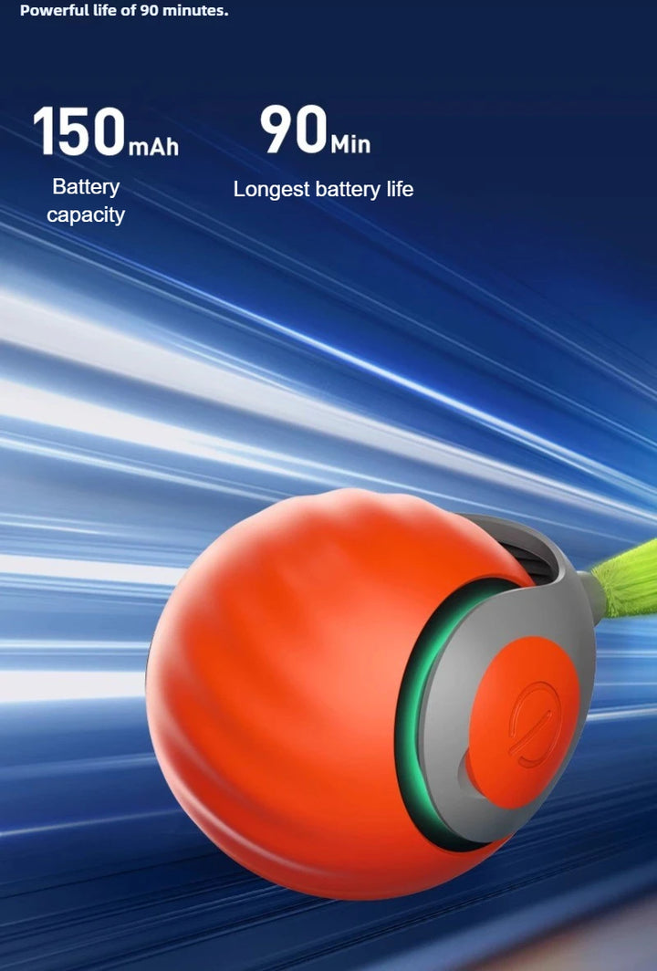 USB Rechargeable Automatic Rolling Ball Cat Toy with Tail