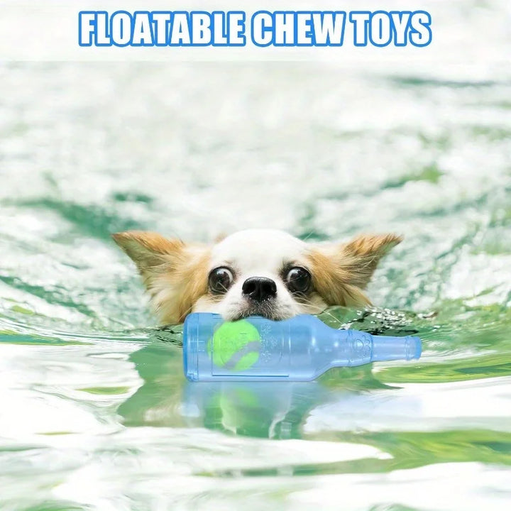 Squeaky Water Bottle Dog Toy for Interactive Chewing