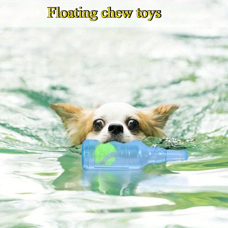 Squeaky Water Bottle Dog Toy for Interactive Chewing
