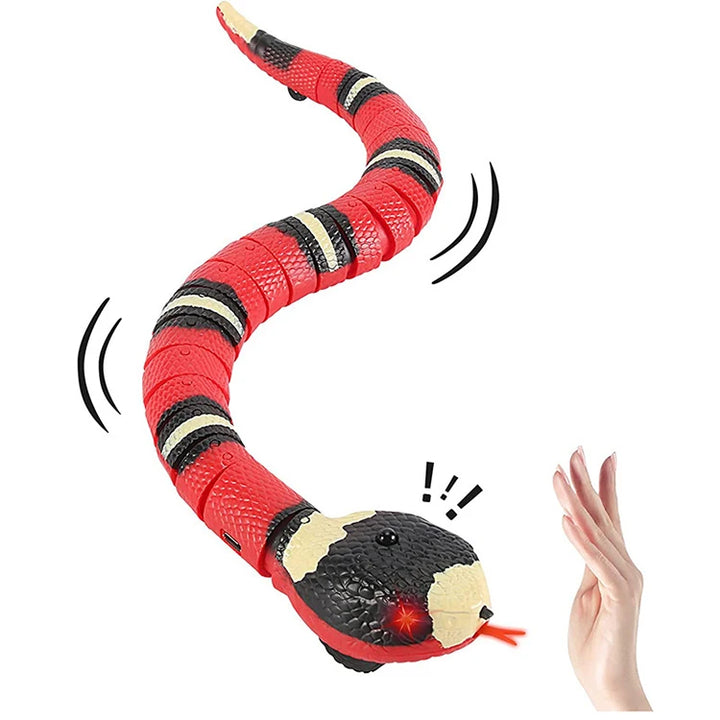 Smart Sensing USB Rechargeable Snake Toy for Cats