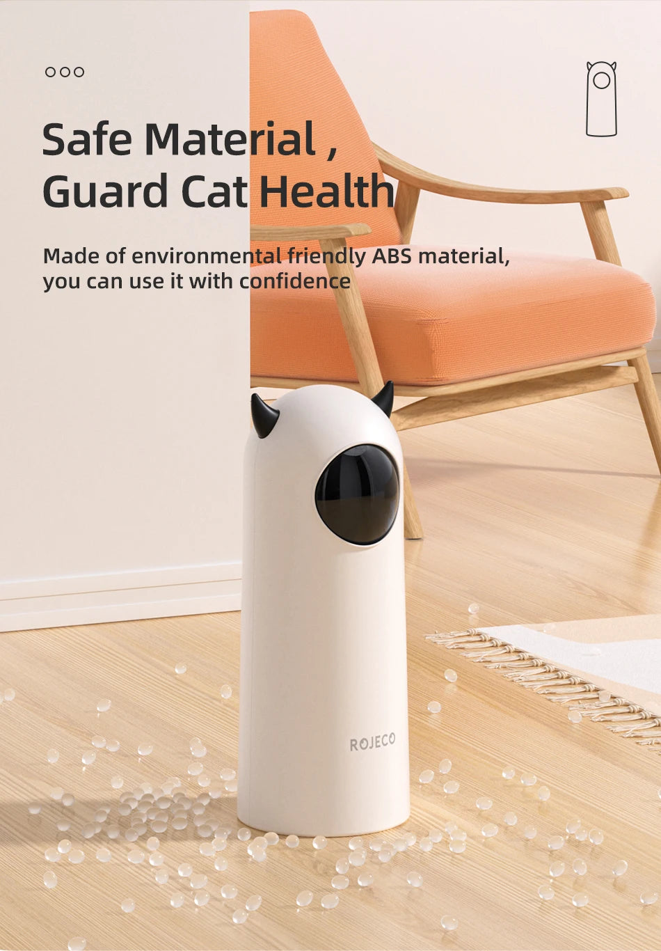 ROJECO Interactive Laser Cat Toy for Indoor Pet Play