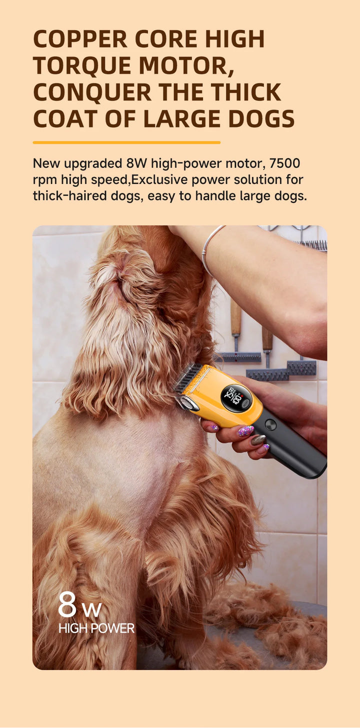 Rechargeable Dog and Cat Hair Clipper with Wide Voltage