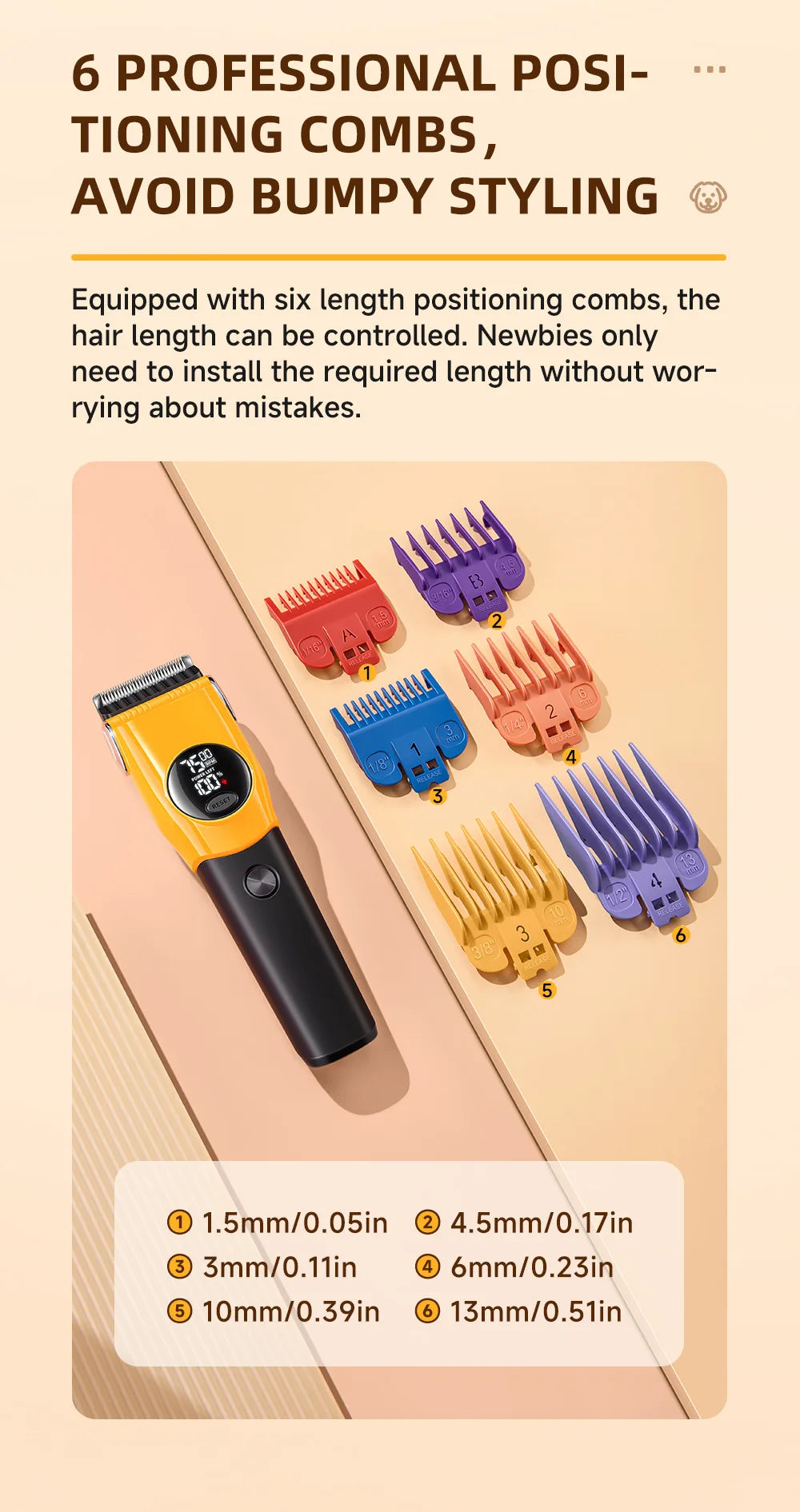 Rechargeable Dog and Cat Hair Clipper with Wide Voltage