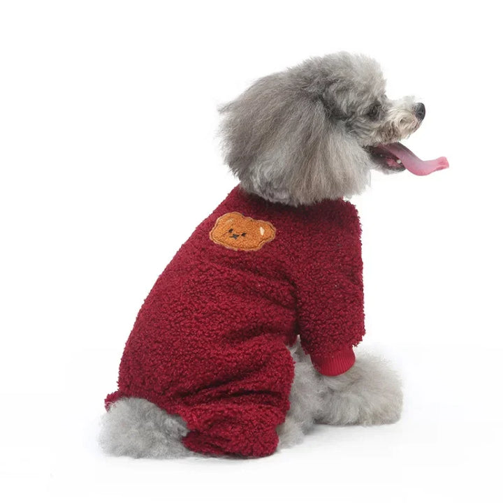 Pet Winter Clothes for Dogs Jumpsuit Pajamas