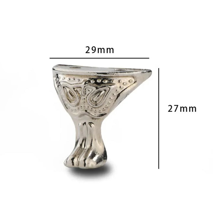 4Pcs Antique Metal Jewelry Box Feet in Bronze Gold Silver