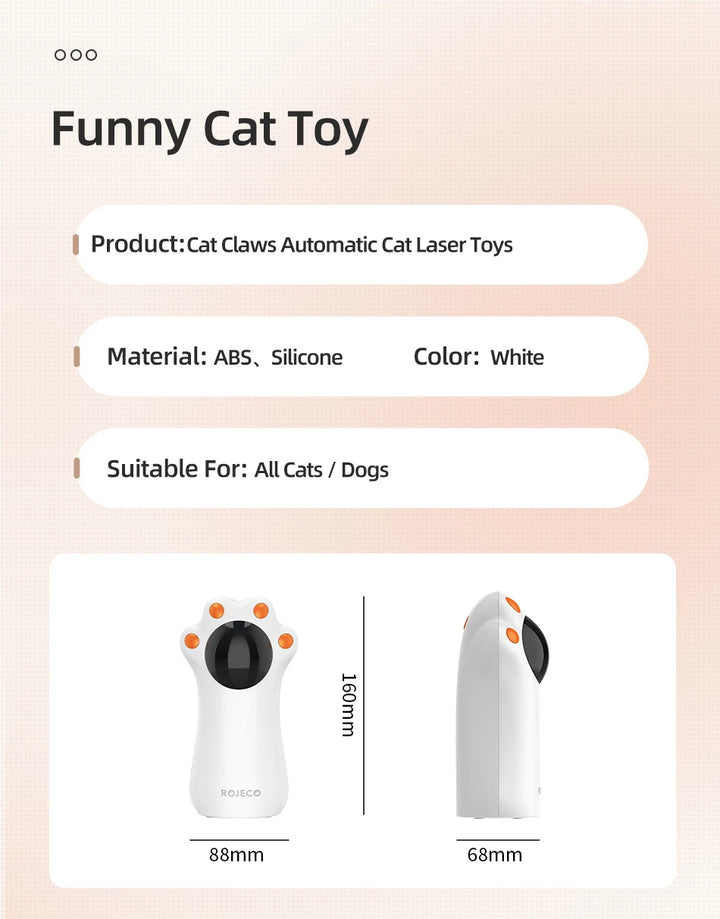 ROJECO Automatic Cat Laser Toy for Indoor Cats