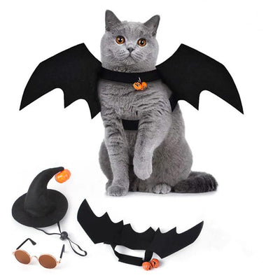 Bat Wings and Hats Pet Costumes