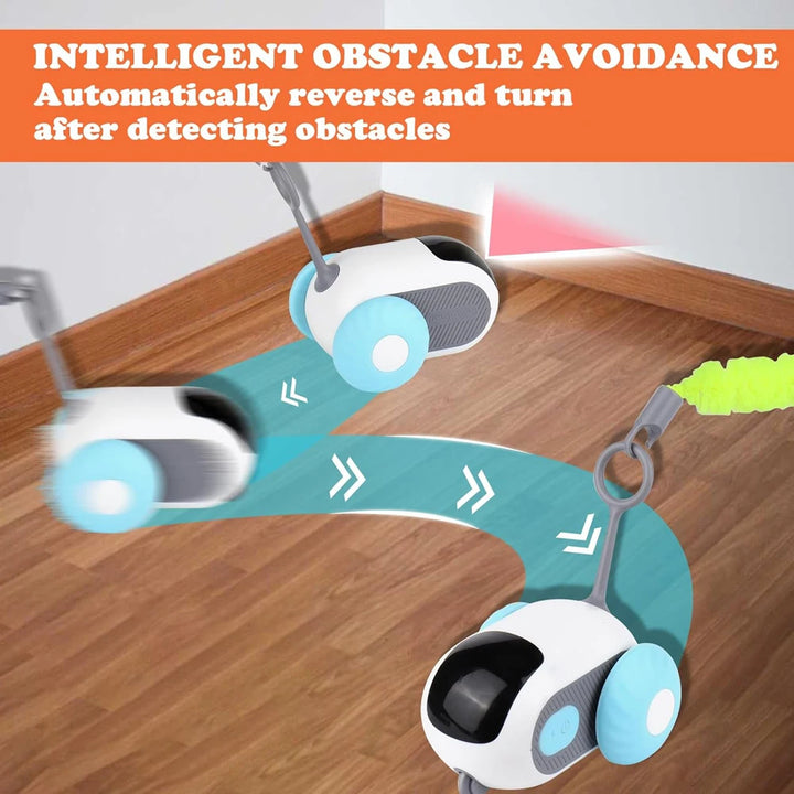Interactive Smart Cat Toy Car with Remote Control